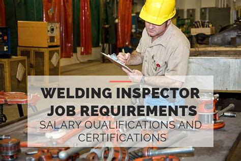 what are the quality requirements of a welding job